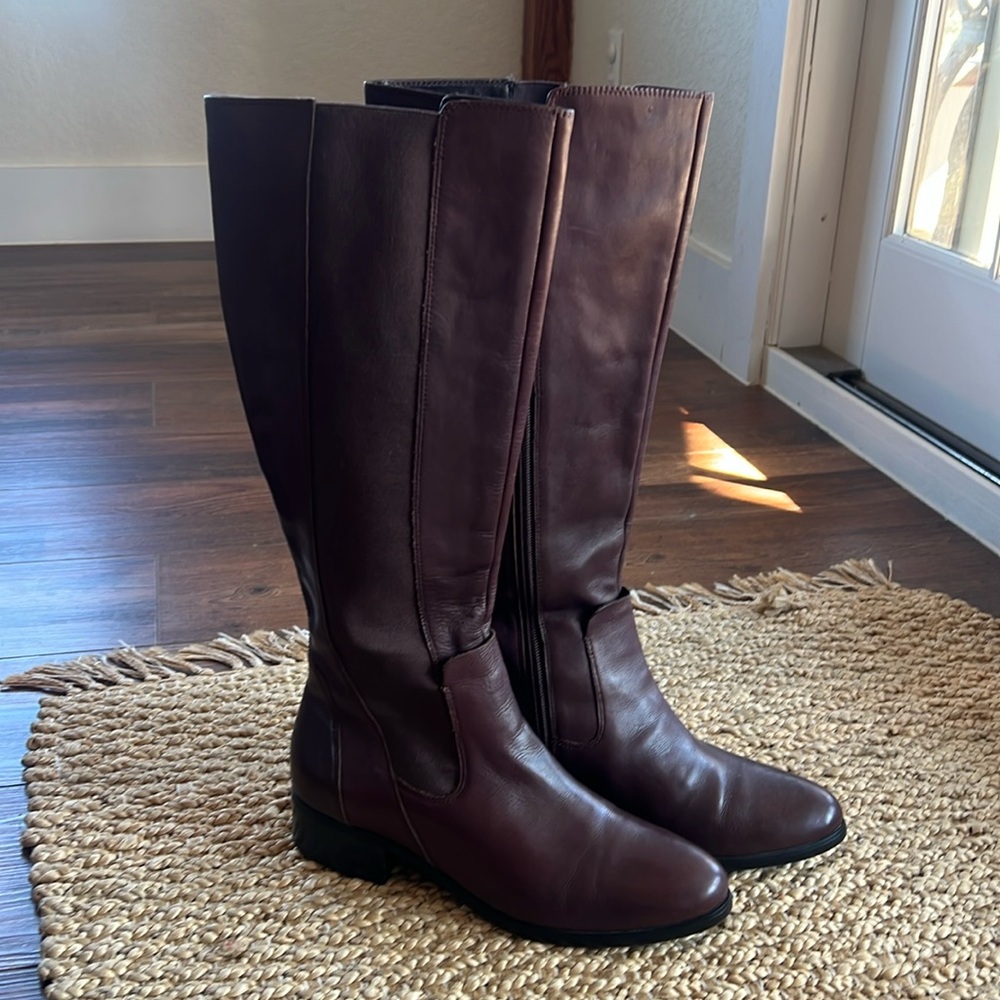H by Halston Brown Heeled Boots